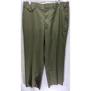 Orvis Sporting Traditions Mens 36 Olive Green Polyester Dress Pants
